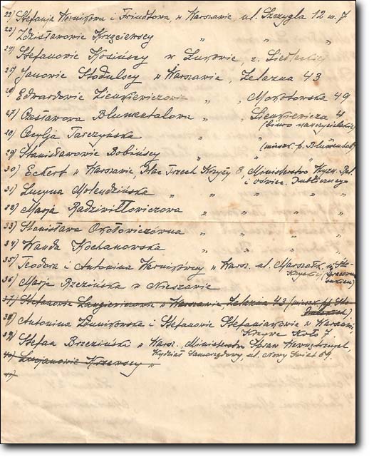Lista Waclawa Szulca 2